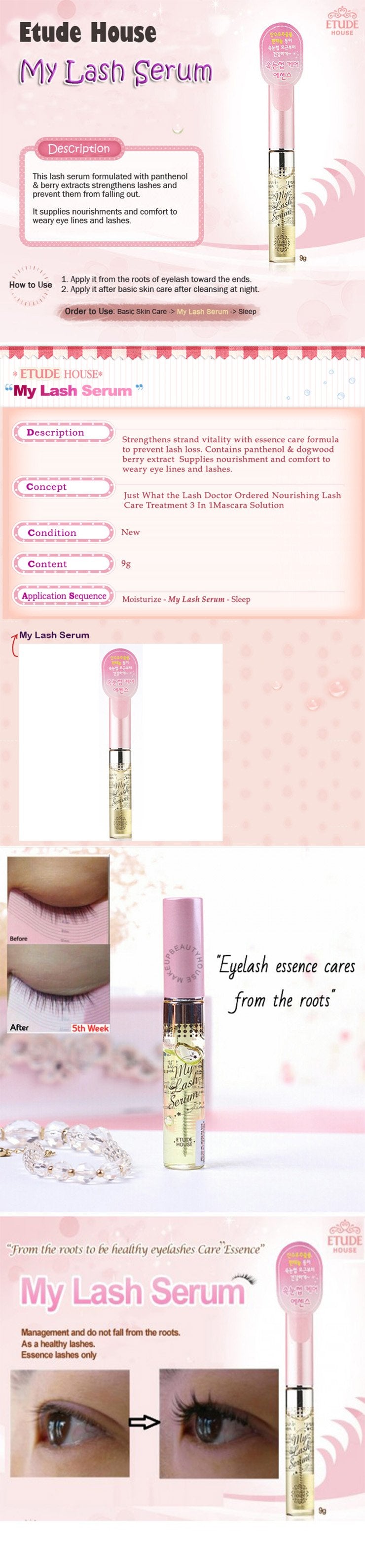 ETUDE HOUSE My Lash Serum - Serum engrosa pestañas