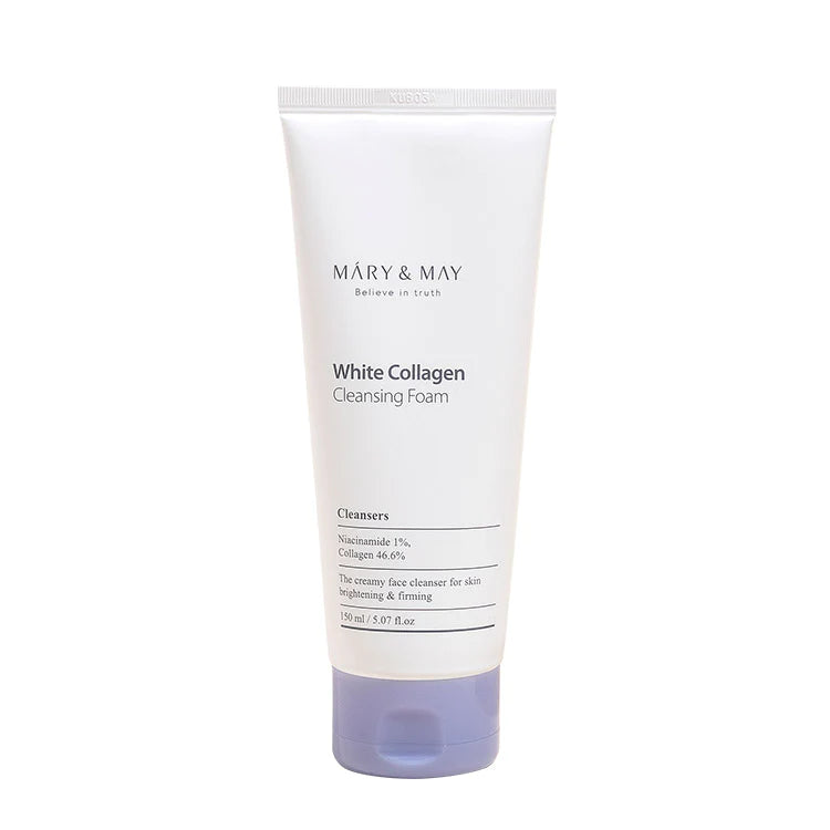 MARY & MAY White Collagen Cleansing Foam - Espuma limpiadora Colágeno