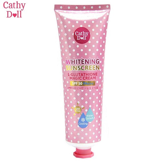 CATHY DOLL WHITENING SUNSCREEN L GLUTATHIONE MAGIC CREAM SPF 50PA+++ 138ML