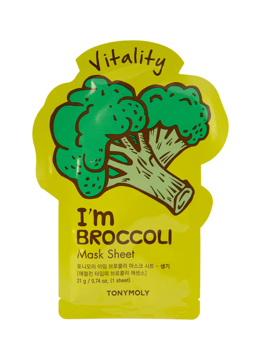 TONYMOLY I'M REAL BROCCOLI - Mascarilla algodón