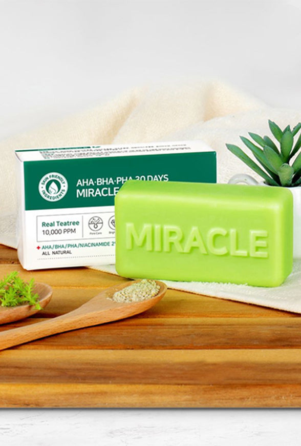 SOME BY MI AHA BHA PHA 30 Days Miracle Cleansing Bar - barra de jabón para cuidado de poros y acné