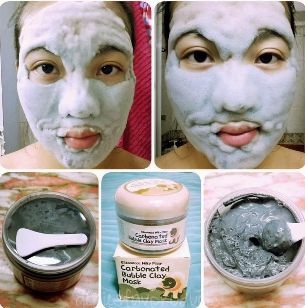 ELIZAVECCA Carbonated Bubble Clay Mask Mascarilla efervescente para limpiar poros