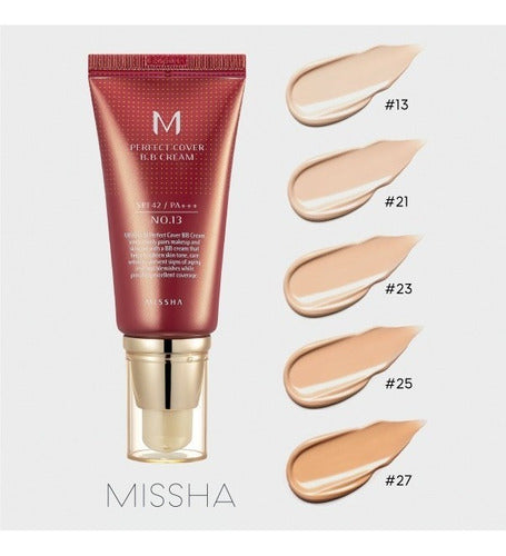 Missha Perfect Cover BB Cream SPF42 PA+++ Maquillaje con protección solar