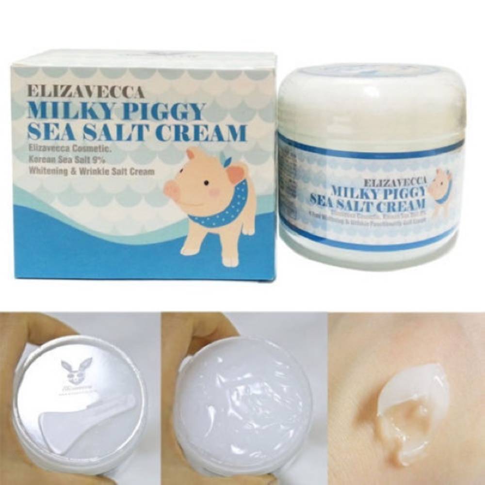 ELIZAVECCA Milky Piggy Sea Salt Cream - Crema regenerante