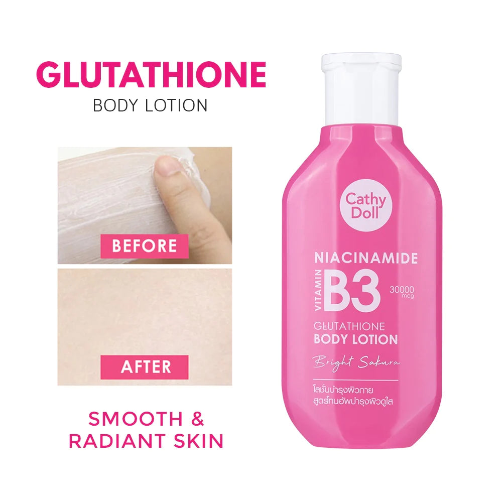 CATHY DOLL Niacinamide Vitamin B3 Glutathione Body Lotion 150ml - Loción aclarante