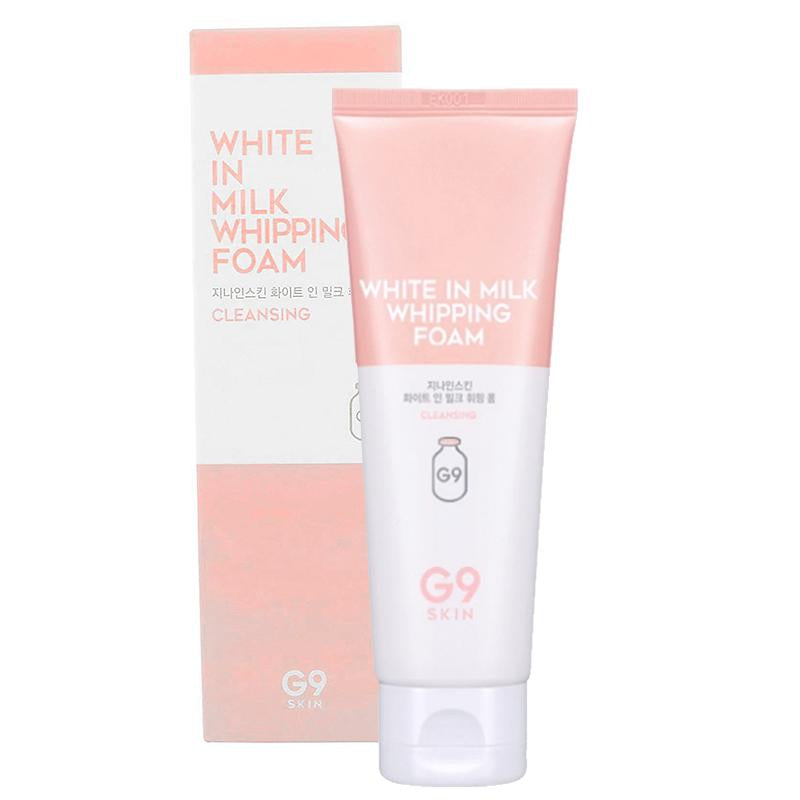 G9 SKIN White In Milk Whipping Foam - Limpiador facial con ácido glicólico y salicílico
